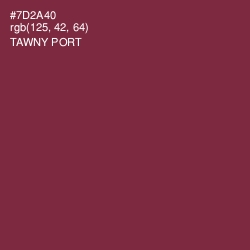 #7D2A40 - Tawny Port Color Image
